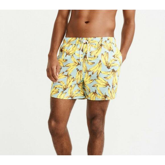 Abercrombie & Fitch BANANAS 5" Swim Trunks | XL | New! - Picture 3 of 4
